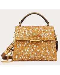 Valentino Garavani - Mini Vsling Handbag With 3d Embroidery - Lyst