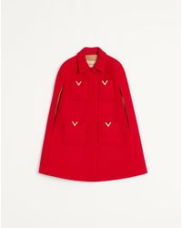 Valentino - Drill Double Cape 36 - Lyst