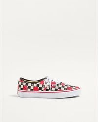 Valentino Garavani - Baskets Basses And Vans En Tissu À Pois Avec Imprimé Vlogo Checkerboard Homme - Lyst