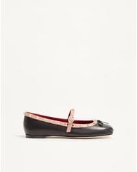 Valentino Garavani - Mary-Jane Rockstud Nappa Ballerina 05 Mm - Lyst