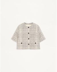 Valentino - Square Tweed Jacket 38 - Lyst