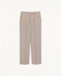 Valentino - Boutonné Wool Trousers - Lyst