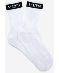 Valentino Vltn Socks - White