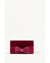 Valentino Garavani - Vlogo Signature Mini Velvet Shoulder Bag - Lyst
