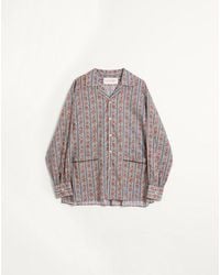 Valentino - Cotton Muslin Pyjama Shirt With Voyage Imaginaire Print - Lyst