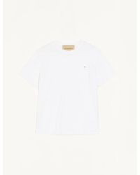 Valentino - Cotton T-Shirt With Vgold - Lyst