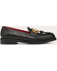 Valentino Valentino Garavani Vlogo Loafers - Black