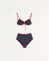 Valentino - Bikini En Lycra À Imprimé Cherryfic Femme - Lyst