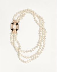Valentino Garavani - Collar Pas Plus De Metal, Esmalte, Resina, Perlas Y Cristales Swarovski Mujer - Lyst
