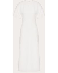 Valentino - Structured Couture Midi Dress - Lyst