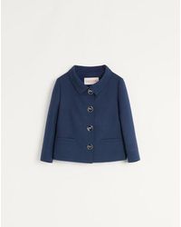 Valentino - Crepe Couture Jacket - Lyst