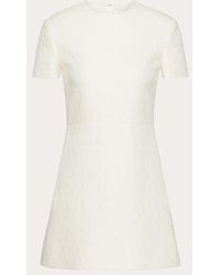 Valentino - Toile Iconographe Short Dress In Crepe Couture - Lyst