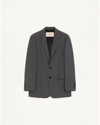 Valentino - Single-Breasted Wool Jacket 44 - Lyst