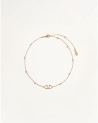 Valentino Garavani - Mini Vlogo Signature Necklace - Lyst