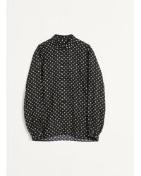 Valentino - Silk Twill Shirt With Plusdepois Print 39 - Lyst