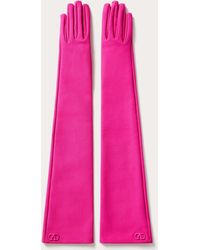 Pink Gloves for Women | Lyst