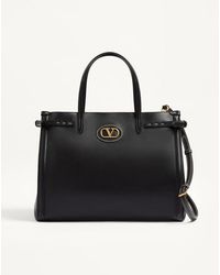 Valentino Garavani - Antibes Medium Calfskin Shopping Bag - Lyst