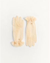 Valentino Garavani - Vlogo Signature Gloves In Cotton And Tulle - Lyst