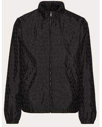 Valentino - Nylon Windbreaker With Toile Iconographe Pattern - Lyst