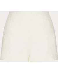 Valentino - Toile Iconographe Crepe Couture Shorts - Lyst
