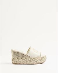 Valentino Garavani - Vlogo Torchon Wedge Slide - Lyst