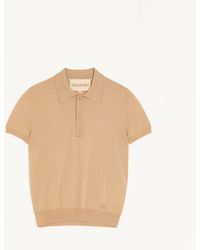 Valentino - Wool Polo With Vlogo Embroidery - Lyst