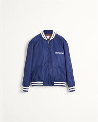 Valentino - Nylon Bomber Jacket With Chez Print - Lyst