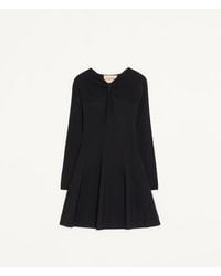 Valentino - Stretch Viscose Dress - Lyst
