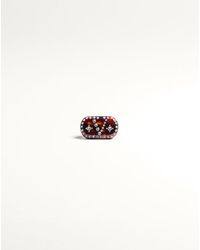 Valentino Garavani - Vlogo Signature Hair Clip In Resin, Metal And Crystals - Lyst