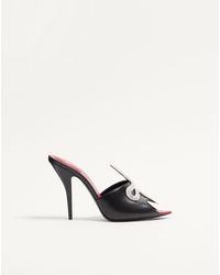 Valentino Garavani - Coeur Vipère Kidskin Slide Sandal 105Mm 35 - Lyst