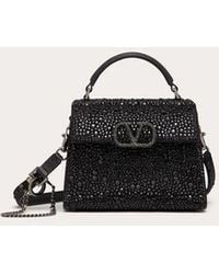 Valentino Garavani - Mini Vsling Handbag With Sparkling Embroidery - Lyst