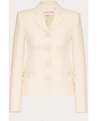 Valentino - CREPE COUTURE JACKE - Lyst