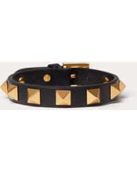 Valentino Garavani - ARMBAND ROCKSTUD AUS LEDER UND METALL - Lyst