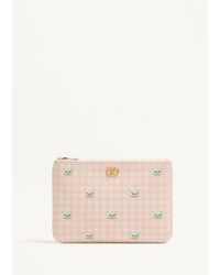Valentino Garavani - Vlogo Signature Grainy Calfskin Clutch Le Chat De La Maison - Lyst