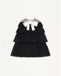 Valentino - Embroidered Organza Cape 40 - Lyst
