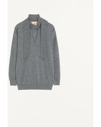 Valentino - Wool Jumper With Scarf - Lyst