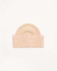 Valentino Garavani - Vlogo Signature Cashmere And Lace Beanie - Lyst