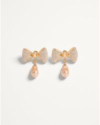 Valentino Garavani - San Fin Metal Earrings With Swarovski Crystals And Pearls - Lyst