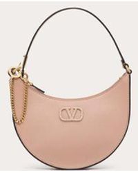 Valentino Garavani - Vlogo Signature Calfskin Hobo Mini Bag With Jewel Logo - Lyst
