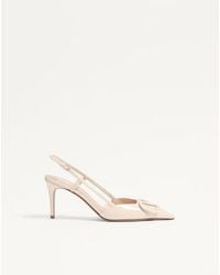 Valentino Garavani - Vlogo Signature Patent Leather Slingback Pump 80Mm - Lyst