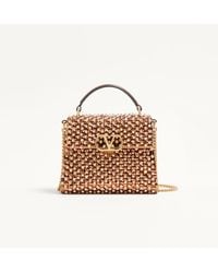 Valentino Garavani - Vsling Embroidered Mini Handbag - Lyst