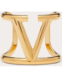 Valentino Garavani - Vlogo Signature Bracelet In Metal And Swarovski® Crystals - Lyst