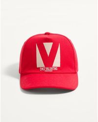 Valentino Garavani - Casquette Chez En Coton À Broderie Homme - Lyst