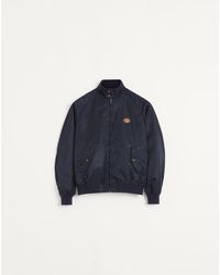 Valentino - Vロゴパッチ ナイロン ブルゾン おとこ ネイビー - Lyst