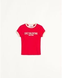 Valentino - Jersey Cotton T-Shirt - Lyst