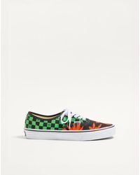 Valentino Garavani - And Vans Low-Top Fabric Trainer With Vlogo Checkerboard Print And Tropical Leaves Print - Lyst