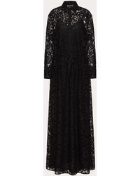 Valentino Heavy Lace Evening Dress - Black