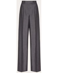 Valentino - Mohair Canvas Trousers - Lyst