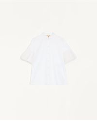Valentino - Embroidered Cotton Popeline Shirt - Lyst