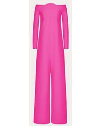 Valentino - クレープクチュール ジャンプスーツ 女性 Pink Pp - Lyst